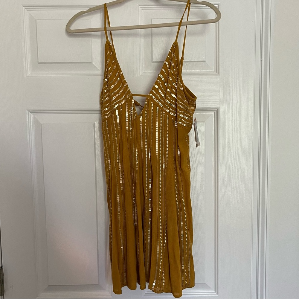 Free People Here She Is embellished slip dress